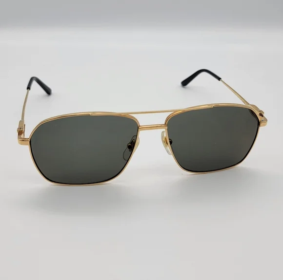 Cartier Men's Gold Frame Glasses with Black Accents - Picture 2 of 10